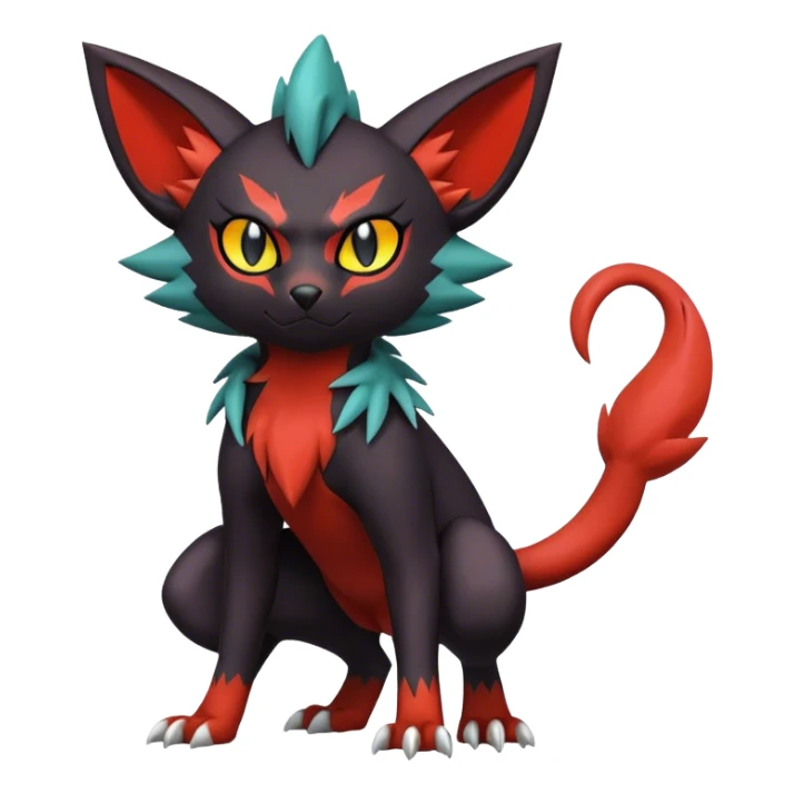 Noivern-Litten-Zorua full body sticker