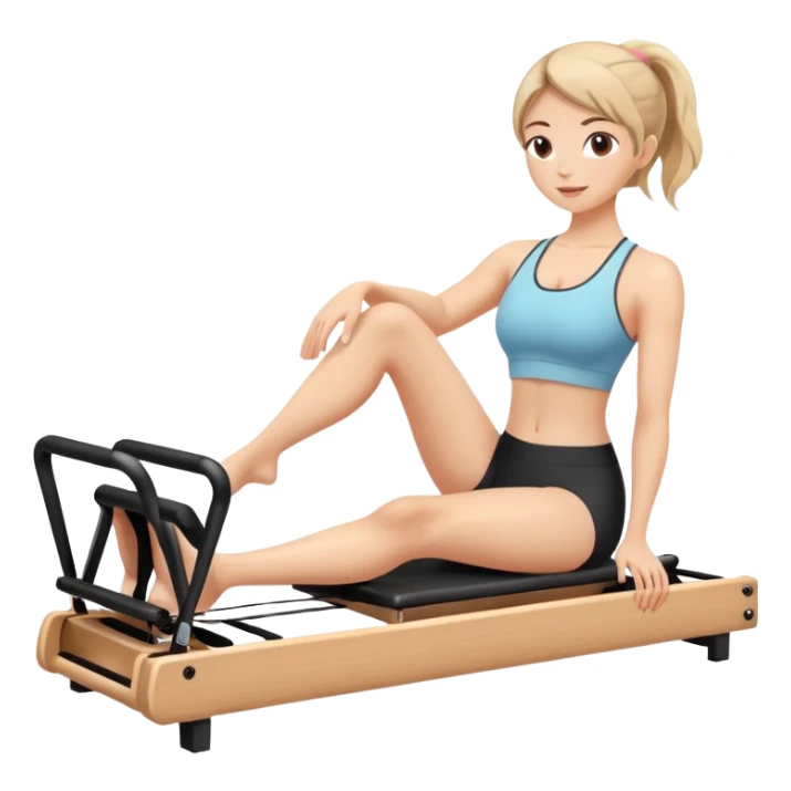 girl pilates reformer  sticker
