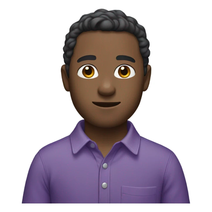 Thomas in a purple shirt sticker