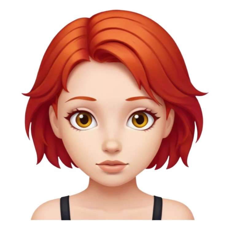 Chica pelo rojo sticker