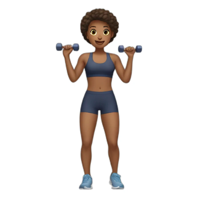 Fitness training sticker