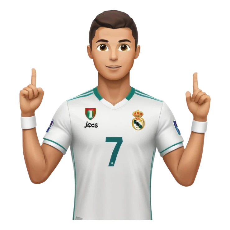 CR7 Cristiano Ronaldo doing his signature celebration pose sticker