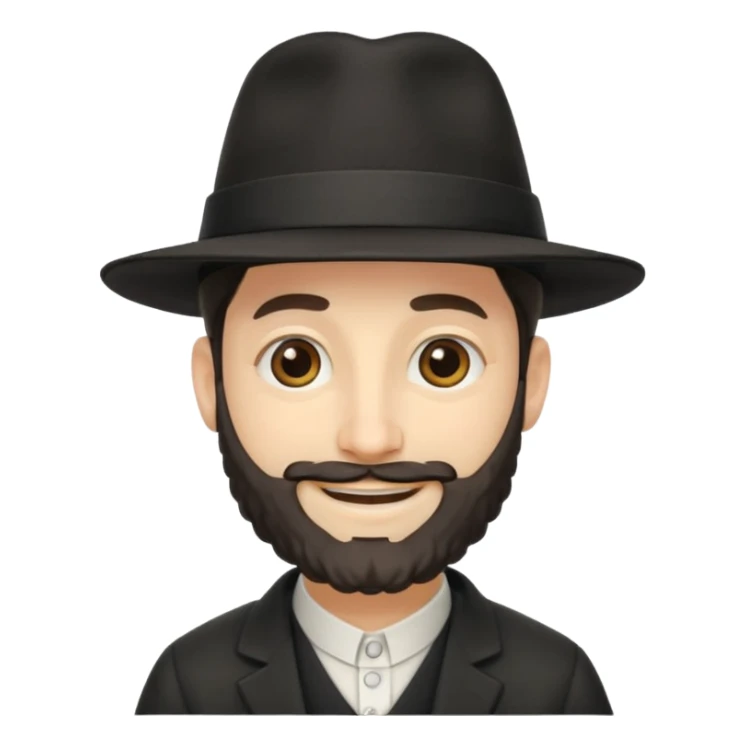 orthodox jew with side-curls sticker