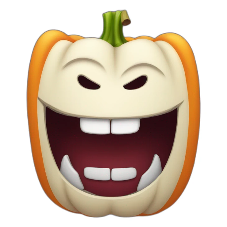 fang citrouille sticker