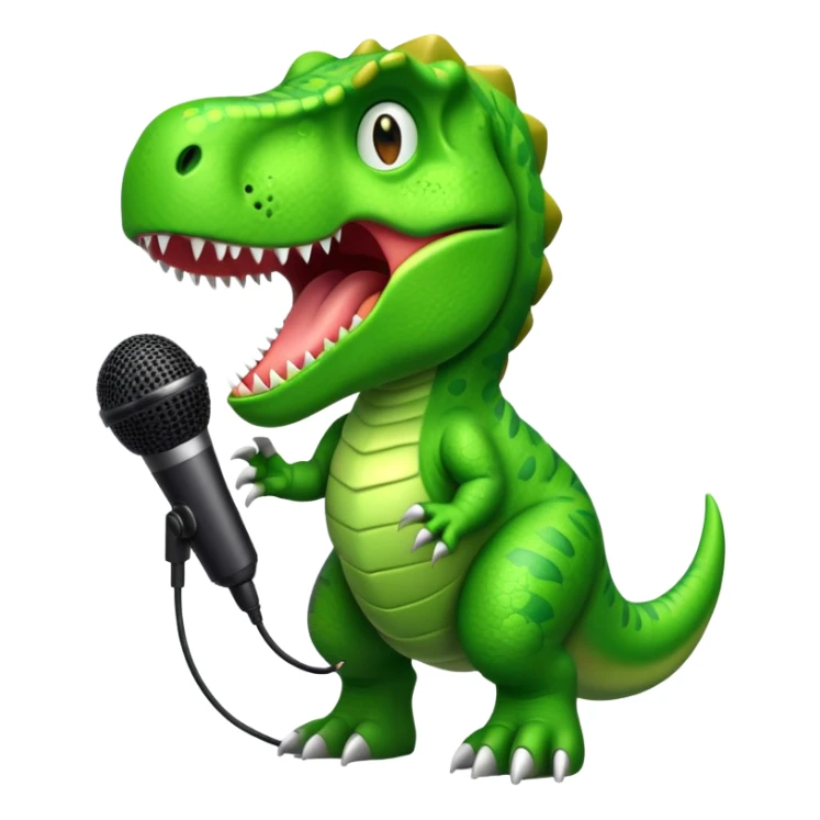 T-Rex singing sticker