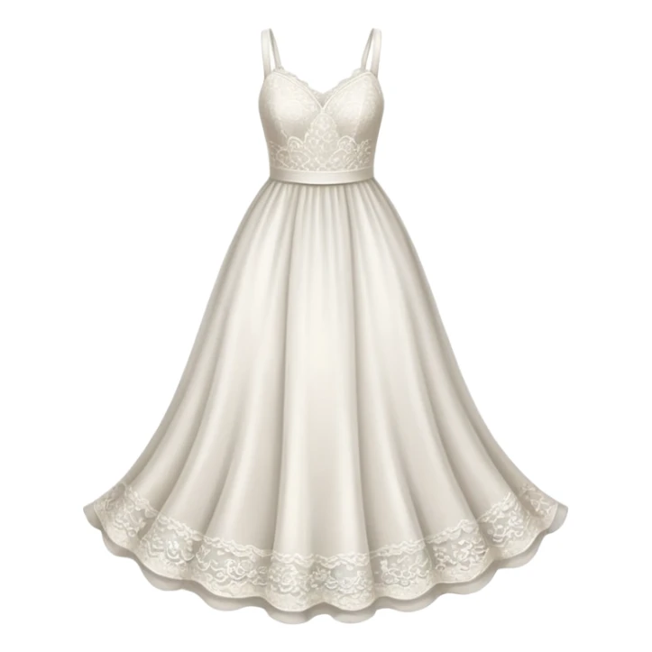 White dress sticker