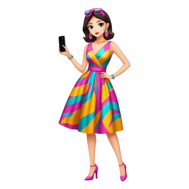 a fashionista sticker