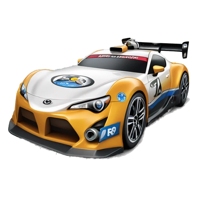 Radio Controlled Captain Rex themed 2013 Toyota 86 shaped like a Formula One race car with exposed turbine wheels  sticker