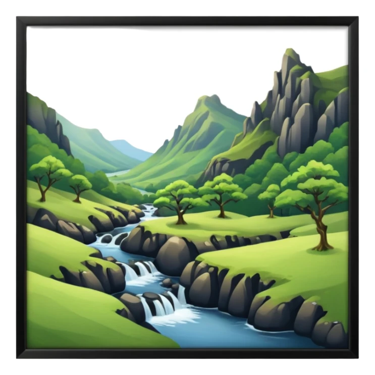 scotland fairy glen sticker