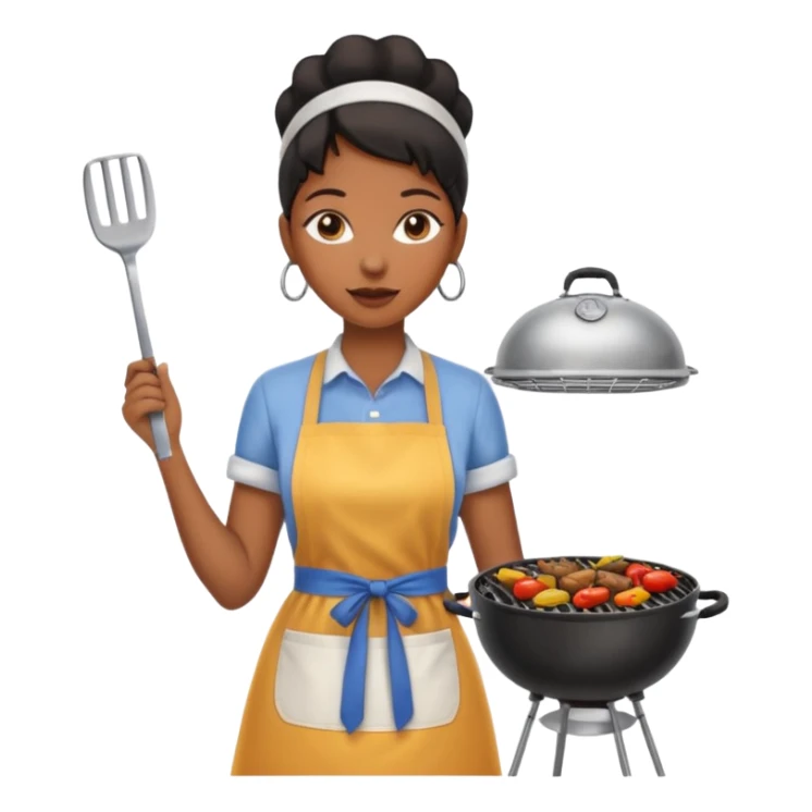 Black woman on grill sticker