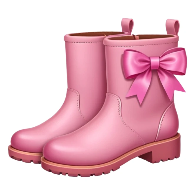 Pink boots with a pink ribbon  sticker