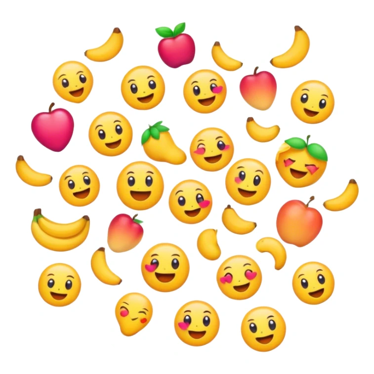 "shaz" in 100 emoji font sticker