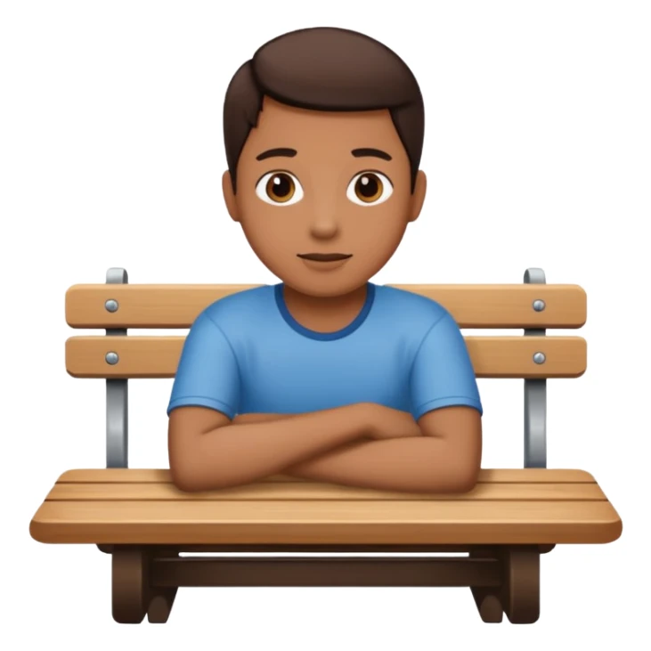 uma pessoa sentada em uma mesa. SENTADA em cima da mesa, como se a mesa fosse um banco sticker