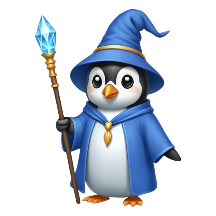 Penguin Wizard sticker