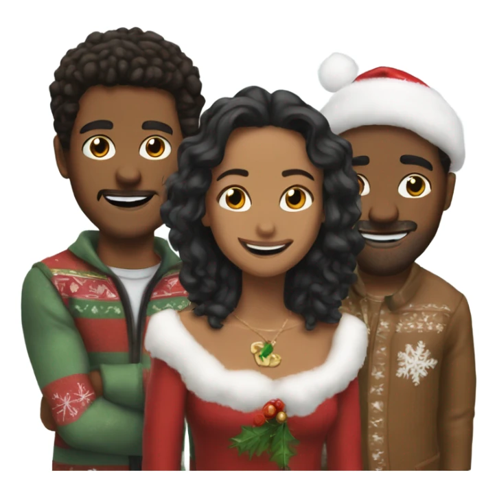 Me Christmas with Charly and Norris sticker