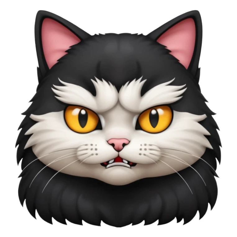 Angry kitty waiting for an hour at the bmv sticker