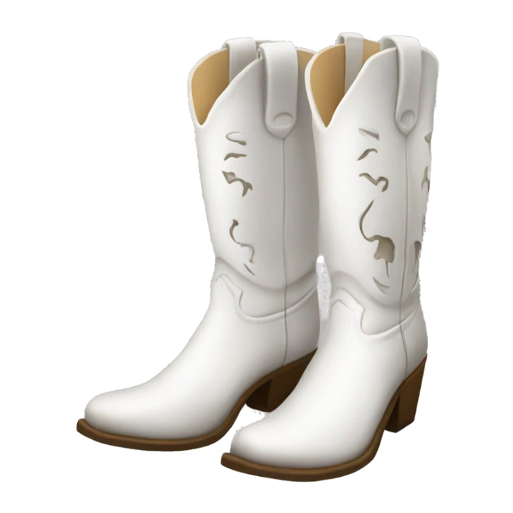 White cowgirl boots 2 sticker