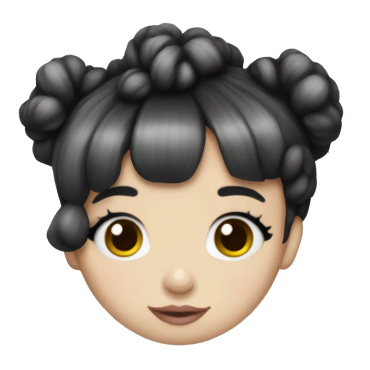 Melanie Martinez black and white hair sticker
