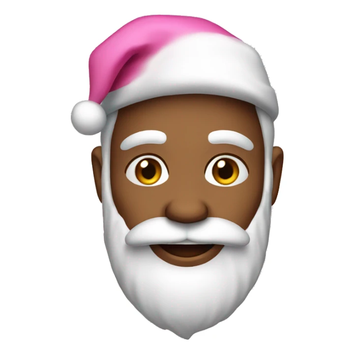 Pink santa sticker