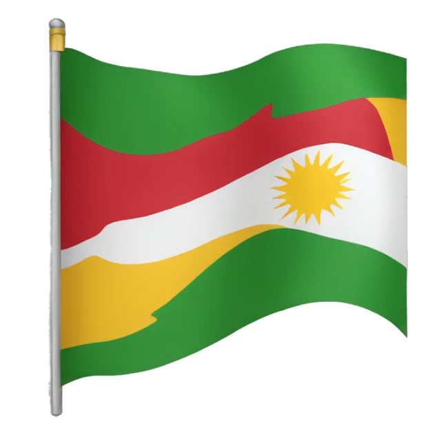 flag of kurdistan sticker