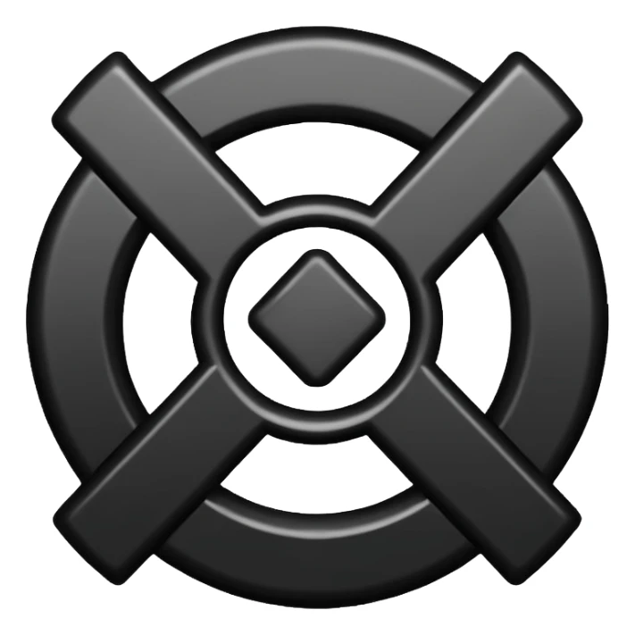 monochrome chakana symbol, simple, bold, no color sticker