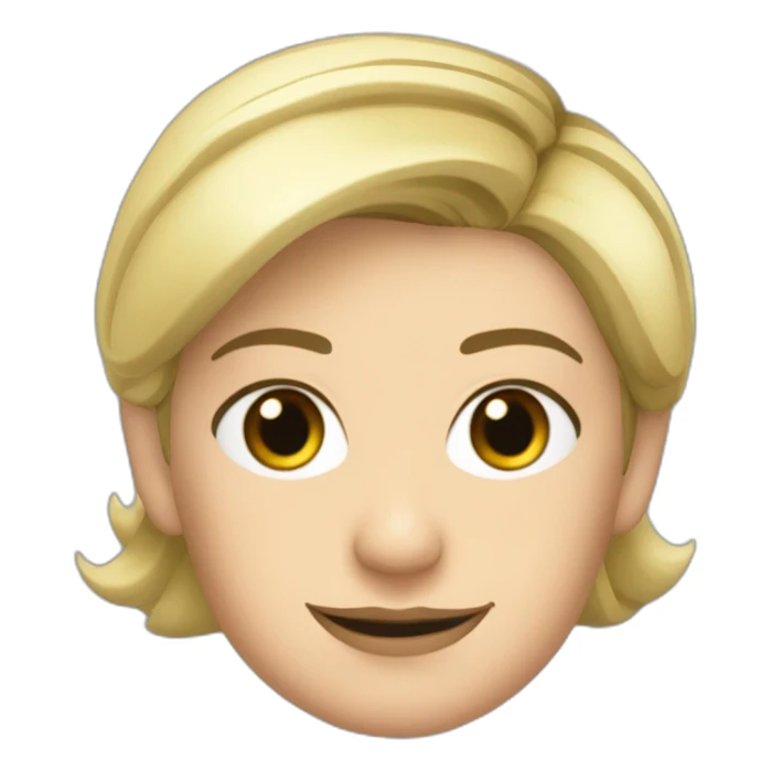 Marine le Pen avec comme couleur de peau noir sticker