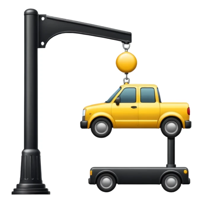towing street icon, street pole sticker