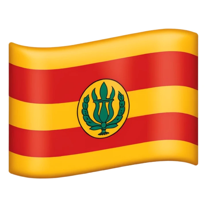 Create image of Karnataka flag just yellow strip above and red color below sticker