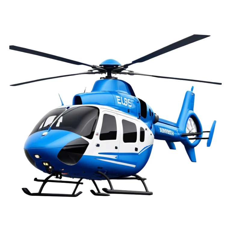 Eurocopter EC135 - Airbus Helicopters (Model Year: 2020) (Iconic colour: Blue and white) sticker