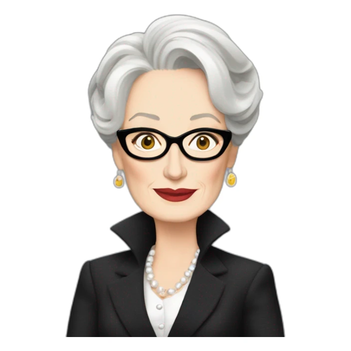 miranda priestly meryl streep ios sticker