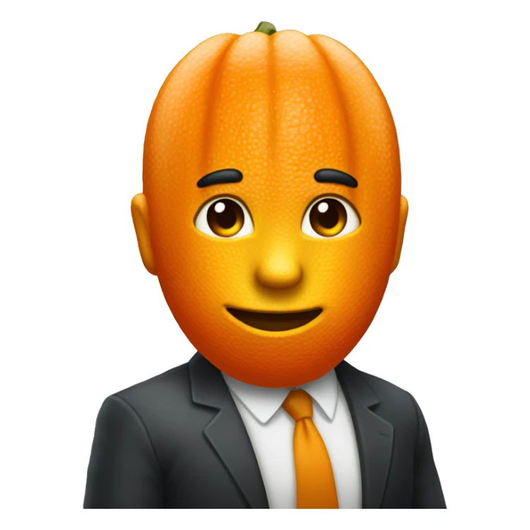 Un arancia che mostra  i muscoli sticker