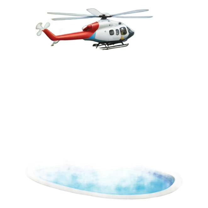 get ships on coast to pump spray water into pools, helicopters can lift from pools sticker