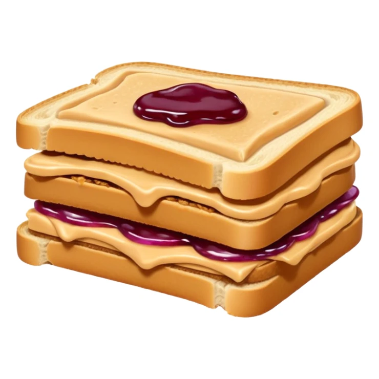 an uncrustable sanwich with a bite taken out of it sticker