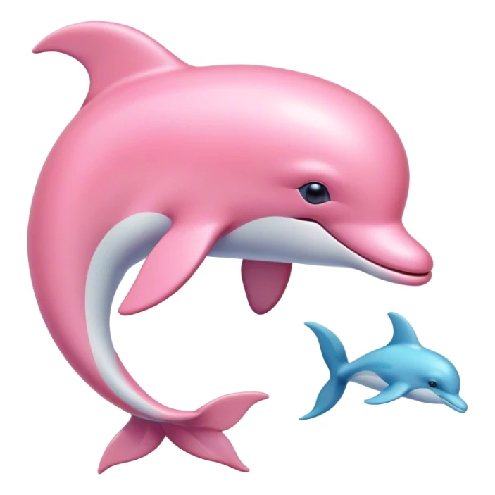 Pastel-pink-colors-dolphin sticker