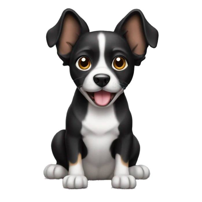 peruvian dog black sticker