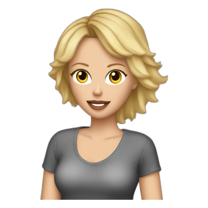 charlize theron wearing t-shirt sticker