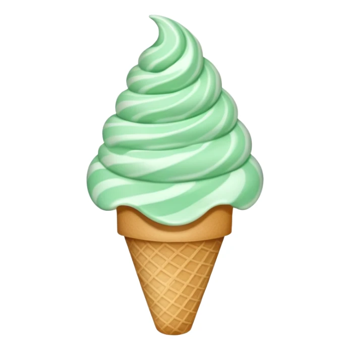 peppermint ice cream sticker