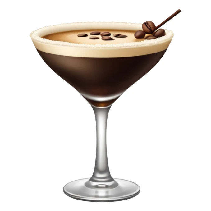 espresso martini cocktail ultra hd k sticker