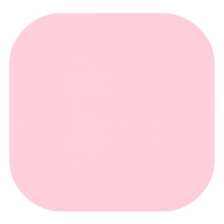 light pink color swatch, glossy finish, no text sticker