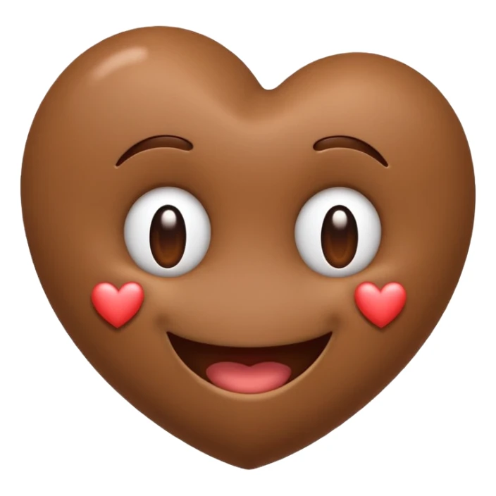 heart smile emoji. use 3 poops instead hearts sticker