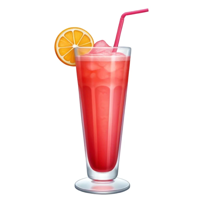 A sweet, red-colored beverage, made with fruit or syrup, often served cold and refreshing, symbolizing traditional drinks like sherbet sticker