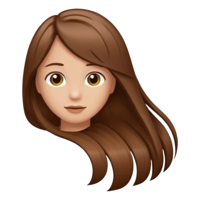 I meant a single hair illustration sticker