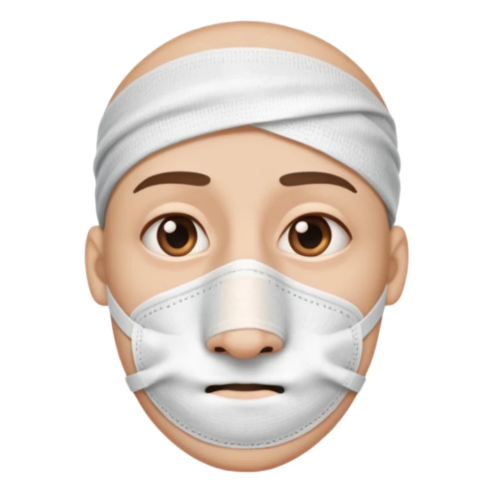 a big nose with a bandage on it  sticker