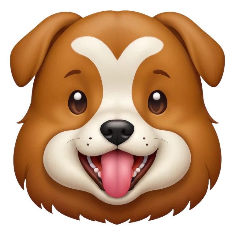 dog sticking out its tongue sticker