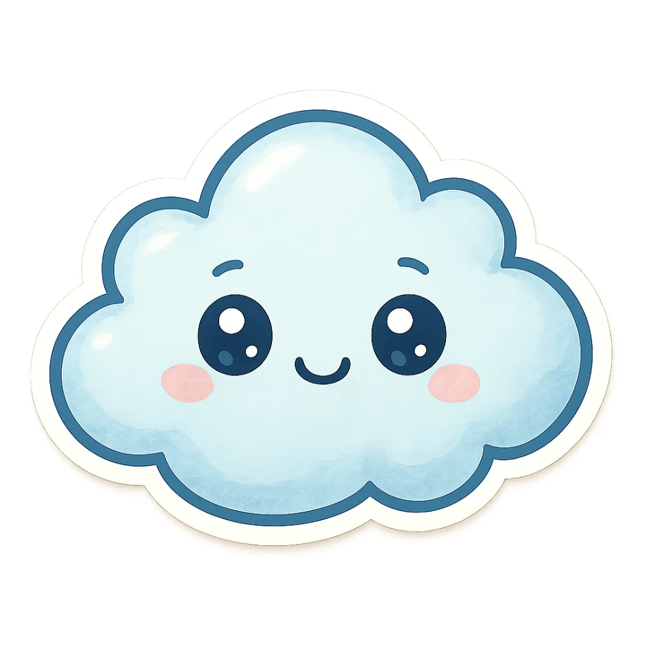 Cloud sticker