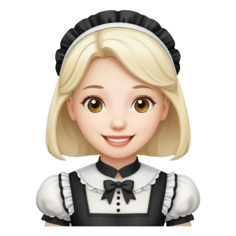 Erotic Sex doll maid  sticker