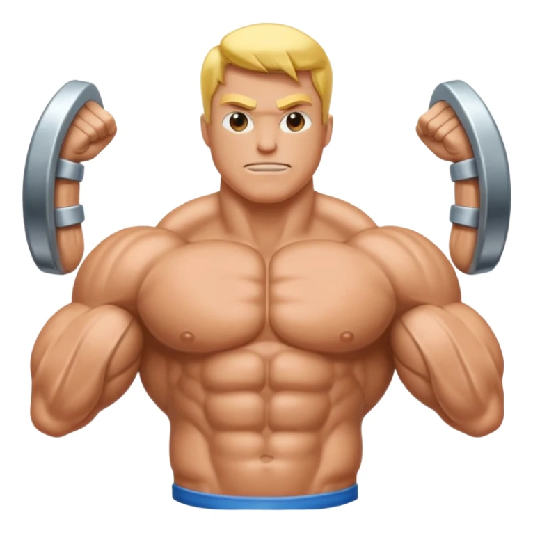 Un frigo americain avec des bras en mode gros muscles sticker