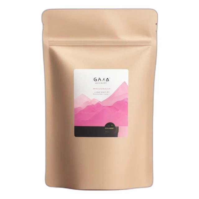 GAIA Beauté Supplements with pink and black packaging  sticker