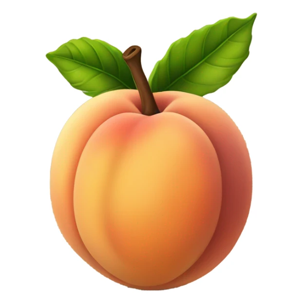 a peach that is the color brown  sticker
