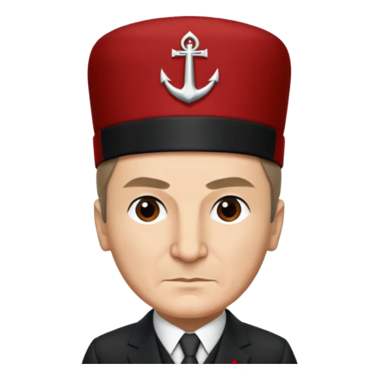 Atatürk kafasında şamkayla sticker